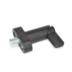 Locking bolt with screw-on flange GN
