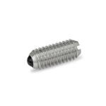 Druckstück federnd GN 615.5-M4-KN Edelstahl A4, Keramikkugel