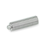 Spring-loaded thrust piece GN 616.1-M8-SN Stainless steel, bolt sealed