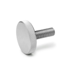 Knurled screw flat DIN 653-M3-6-NI stainless steel