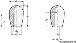 Schakelknop GN 719.2-16-M6-OR Elesa 120912