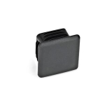 Endstopfen für Vierkantrohr GN 991-V30-SW schwarz