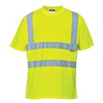 High visibility T-shirtyellow, outer fabric 100% PES S478
