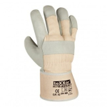 Gloves Size 10, white twill, full-grain cowhide Texxor 1168 Montblanc III