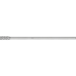 Carbide burr ZYAS 0820/6 STEEL SL150 Ø 8 mm x L 20 mm Shank Ø 6 mm with face serration, horse