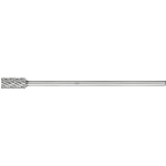 Carbide burr ZYAS 1225/6 STEEL SL150 Ø 12 mm x L 25 mm Shank Ø 6 mm with face serration, horse