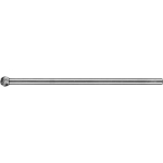 Carbide burr KUD 1009/6 Z3 PLUS SL150 Ø 10 mm x L 9 mm Shank Ø 6 mm Spherical shape, horse