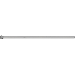 Carbide burr KUD 1009/6 STEEL SL150 Ø 10 mm x L 9 mm Shank Ø 6 mm Spherical shape, horse
