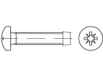 Thread-forming screw DIN 7500 M 3x8 mm, galvanised form C-Z Lens head according to DIN 7985