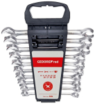 Combination ratchet spanner set, open 10-19 mm 10-piece Gedore RED R05905010