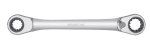 Double ring ratchet spanner R/L. 10+13+17+19mm Gedore RED R07501019