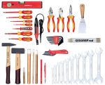 Gereedschapsset ELEKTRISCHE ENGINEERING los 42 stuks Gedore ROOD R21000042