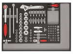 Gereedschapsset 3xCT modules 129-delig Gedore ROOD R21010004