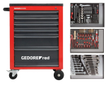 Gereedschapsset i.Wks.trolley MECHANIC rood 129-delig Gedore ROOD R21560004