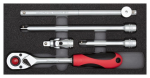 Socket spanner set 1/2 2/6 CT module 5-piece Gedore RED R22150008