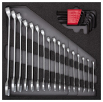 Combination spanner set 4/6 CT module 26-piece Gedore RED R22250000