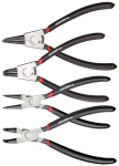 Circlip pliers set straight+threaded 90° 4-part Gedore RED R28002004