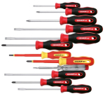 Screwdriver set PH+PZ+slot, 12-piece, 2K handle Gedore RED R38002012