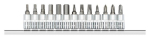 Screwdriver inserts 1/4" +strip 13-piece Gedore RED R48008013