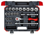 Socket spanner set 1/2" SW10-32 mm 24-piece Gedore RED R69013024