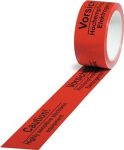 Waarschuwingstape PP Lengte 66 m, breedte 50 mm Gevoelige elektrische apparaten, rood