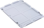 Stülpdeckel für Transportkästen LxB 400x300 mm grau, PP, Allit