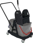 Schoonmaakwagen Emmer 2x17 l, pers Kunststof, metalen duwstang, Sprintus