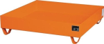 Auffangwanne orange 230 l LxBxH 1200x1200x285 mm Stahlblech ohne Gitterrost