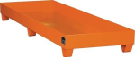 Auffangwanne orange 241 l LxBxH 2400x800x250 mm Stahlblech ohne Gitterrost