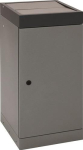 Wertstoffsammler 70l H850xB400xT380mm graualu-Struktur anthrazitgrau verz.Eins.