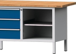 Shelf for workbench WxD 500x540 mm Galvanised sheet steel, Promat