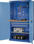 Schwerlastschrank H1950xB1100xT620mm lichtgrau/lichtblau 1 Fbd.3x100mm