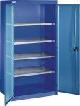 Schwerlastschrank H1950xB1100xT620mm lichtgrau/lichtblau 3 Fbd.1x75mm