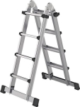 Teleskopleiter Alu 4x4 Sprossen mit Traverse 4tlg. Arbeitshöhe 3,60 m Munk Günzburger