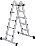 Teleskopleiter Alu 4x5 Sprossen mit Traverse 4tlg. Arbeitshöhe 4,20 m Munk Günzburger