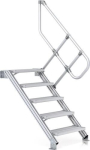Handrail for stairs 45° 15 steps Height 3220 mm as second additional Gländer, Zarges