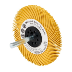 Radial brush disc D 76.2 mm, K80 BB-ZS type C, yellow, 3M