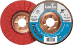 Getande borgring Ø=115 mm, K40 plat, keramische korrel CO Inox/staal, SLTT keramisch, Lukas