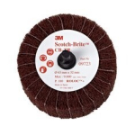 Flapborstel Scotch Brite CB-ZR D.63mm K.80 fijn B.32mm rood 3M