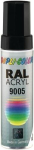 Touch-up stick 12 ml, Dupli-Colour deep black matt, RAL 9005