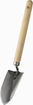 Flower trowel LxW 160x70 mm, with short handle 45cm lacquered, friend