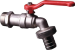 Kogelafvoerklep Buitendraad 1/2", nominale maat 1/2" Messing vernikkeld, nominale maat 13 mm, APD