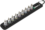 Dopsleutelset 1/4", T8-T40 9 st. Wera Belt 3
