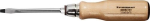 Schraubendreher mit Holzgriff SchneidenB=4 mm, KlingenL=75 mm Promat 827001