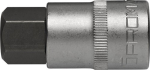 Socket spanner insert SW 19 mm, L=55 mm, 1/2" hexagon socket Promat 821414