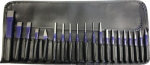 Werkzeugsatz 20tlg. Chrom-Vanadium-Lufthärtestahl in Rolltasche, Promat 812366