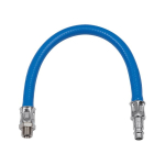 Vibrationsdämpfer mit 300 mm PVC-Schlauch Nippel NW 10 G 1/2 AG