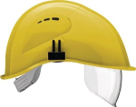 Safety helmet EN 397, VisorLight sulphur yellow, polyethylene, Voss