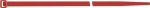 Kabelbinders LxB 280x4,5 mm Polyamide rood, Sapi Selco