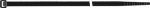 Kabelbinders LxB 100x2,5 mm Polyamide zwart, Sapi Selco